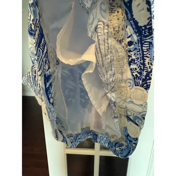 Lilly Pulitzer Mila Shift Dress Blue Peri Pop Up Stuffed Shells White *size 6 - Picture 8 of 15